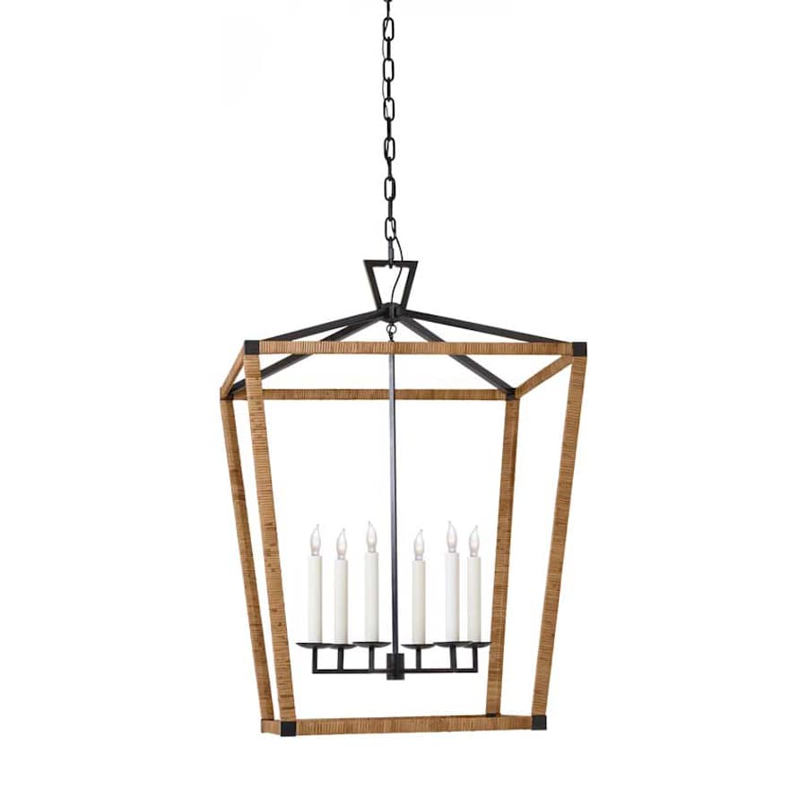 Visual Comfort Darlana Wrapped 6 Light 29" Wide Taper Candle Style Chandelier