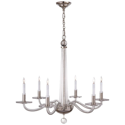 Visual Comfort Robinson 32" Medium Chandelier with Clear Glass by E. F. Chapman