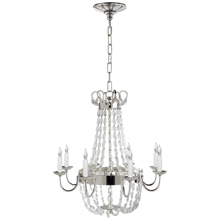 Visual Comfort Paris Flea Market 24" Medium Chandelier with Seeded Glass by E. F. Chapman