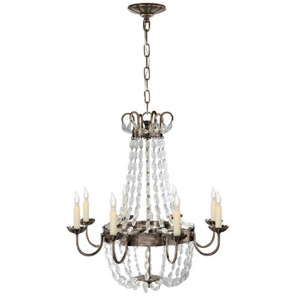 Visual Comfort Paris Flea Market 24" Medium Chandelier with Seeded Glass by E. F. Chapman
