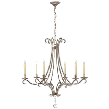 Visual Comfort Oslo 32" Medium Chandelier with Crystal by E. F. Chapman