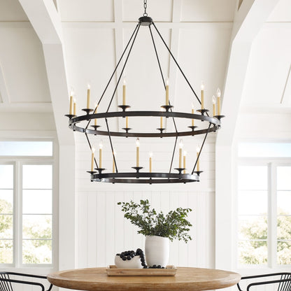 Visual Comfort Launceton 53" Grande Two Tiered Chandelier by Champan & Myers