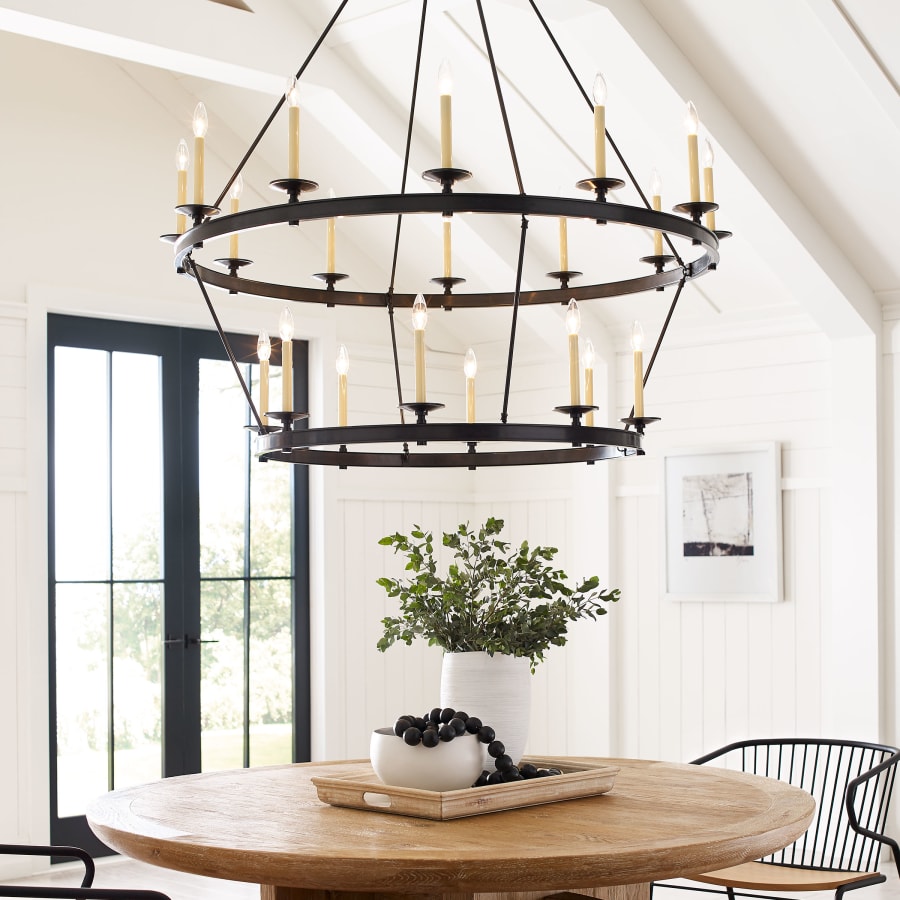 Visual Comfort Launceton 53" Grande Two Tiered Chandelier by Champan & Myers