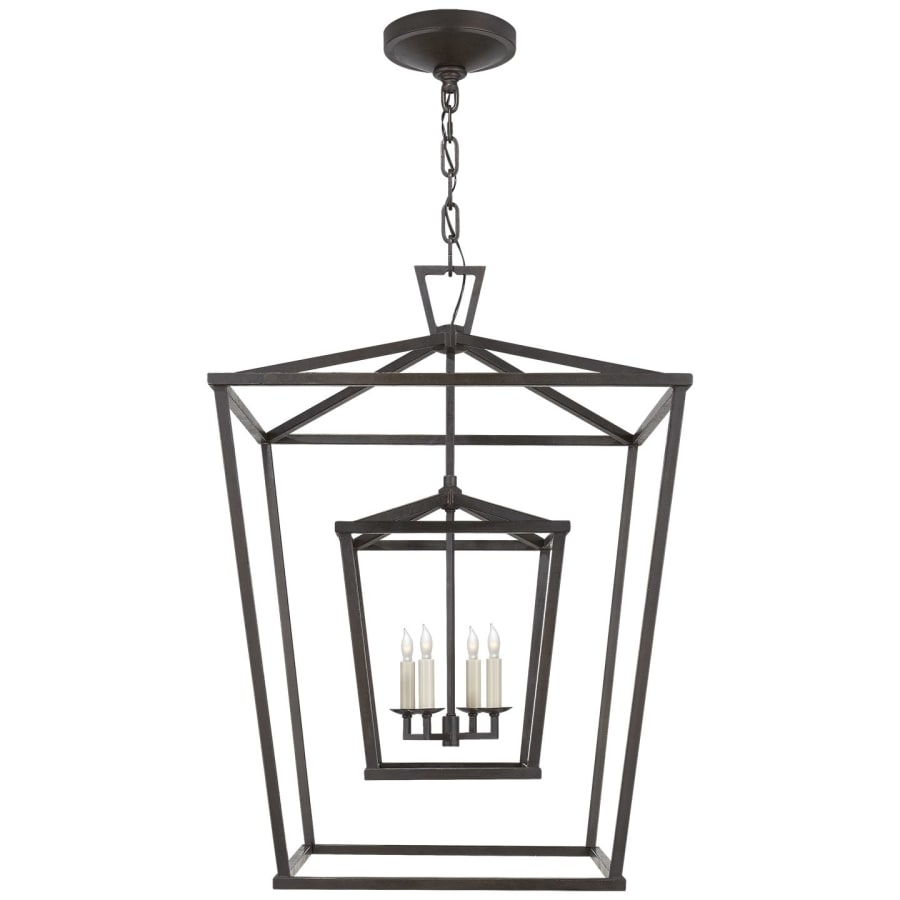 Visual Comfort Darlana 24" Large Double Cage Lantern by E. F. Chapman