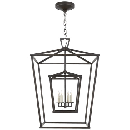 Visual Comfort Darlana 24" Large Double Cage Lantern by E. F. Chapman