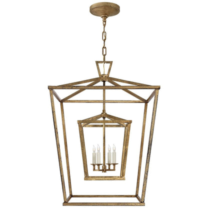 Visual Comfort Darlana 24" Large Double Cage Lantern by E. F. Chapman
