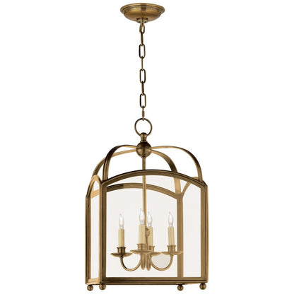 Visual Comfort Arch Top 14" Small Lantern with Clear Glass by E. F. Chapman