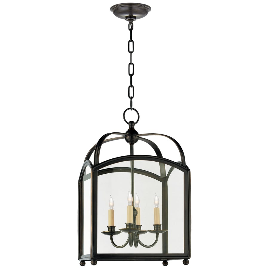Visual Comfort Arch Top 14" Small Lantern with Clear Glass by E. F. Chapman
