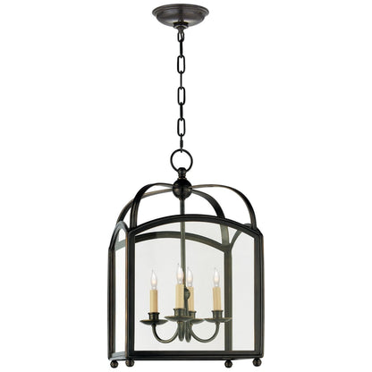 Visual Comfort Arch Top 14" Small Lantern with Clear Glass by E. F. Chapman