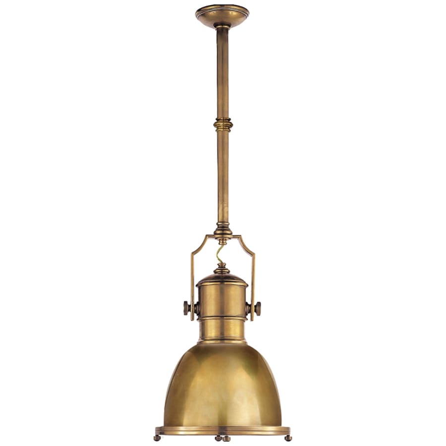 Visual Comfort Country 14" Industrial Small Pendant with Metal Shade by E. F. Chapman