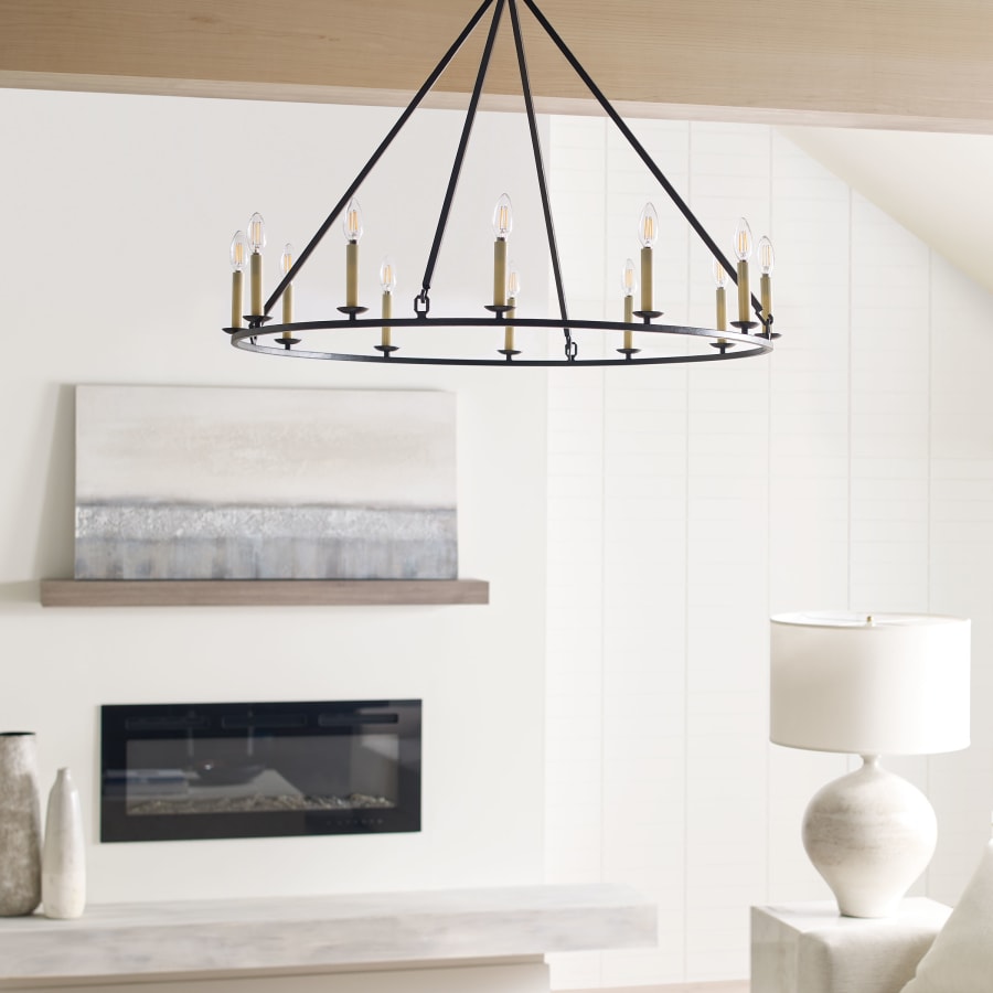 Visual Comfort Darlana 40" Large Single Ring Chandelier by Chapman & Myers