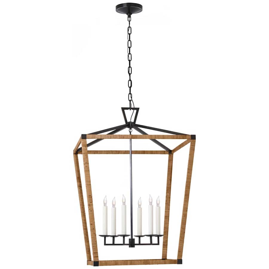 Visual Comfort Darlana Wrapped 6 Light 29" Wide Taper Candle Style Chandelier