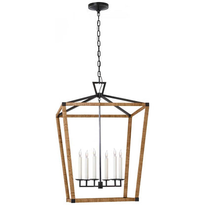 Visual Comfort Darlana Wrapped 6 Light 29" Wide Taper Candle Style Chandelier