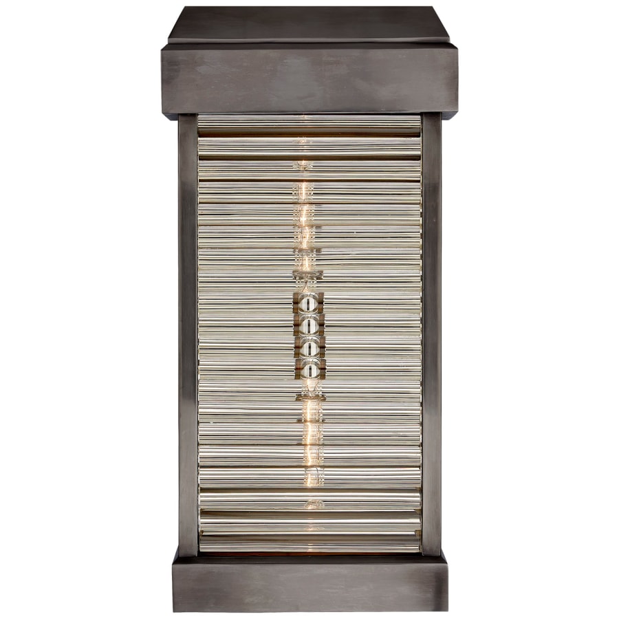 Visual Comfort Dunmore 23" Large Curved Glass Louver Sconce Light by Chapman & Myers
