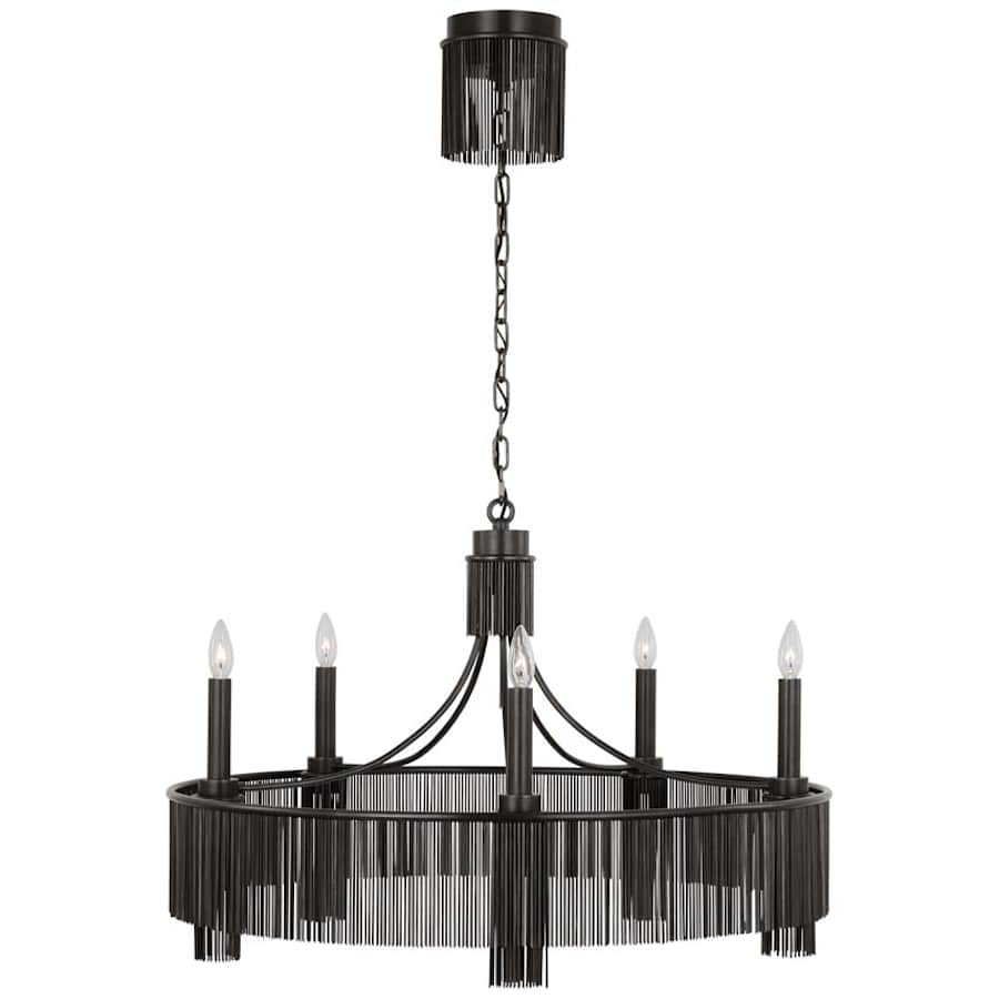 Visual Comfort Sutton 5 Light 35" Wide Taper Candle Style Chandelier