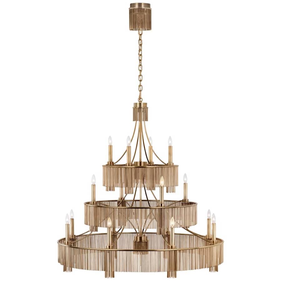 Visual Comfort Sutton 16 Light 51" Wide Taper Candle Style Chandelier