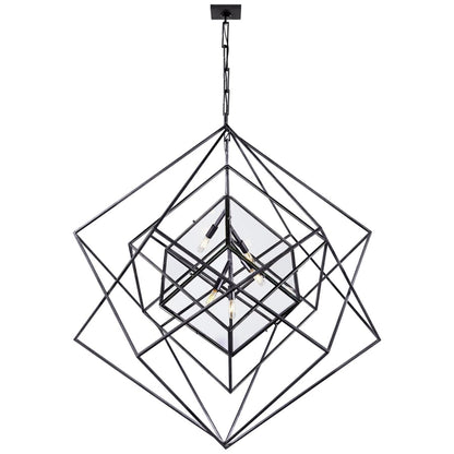 Visual Comfort Cubist 45" Cage Style Chandelier by Kelly Wearstler