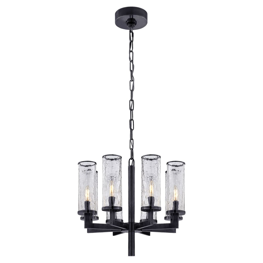 Visual Comfort Liaison 20" Chandelier with Crackle Glass by Kelly Wearstler