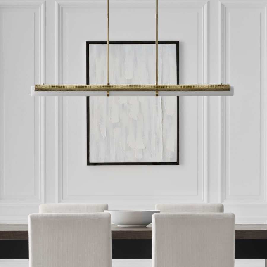 Visual Comfort Precision 50" Wide LED Linear Pendant