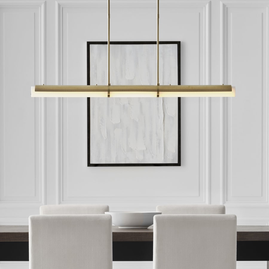 Visual Comfort Precision 50" Wide LED Linear Pendant