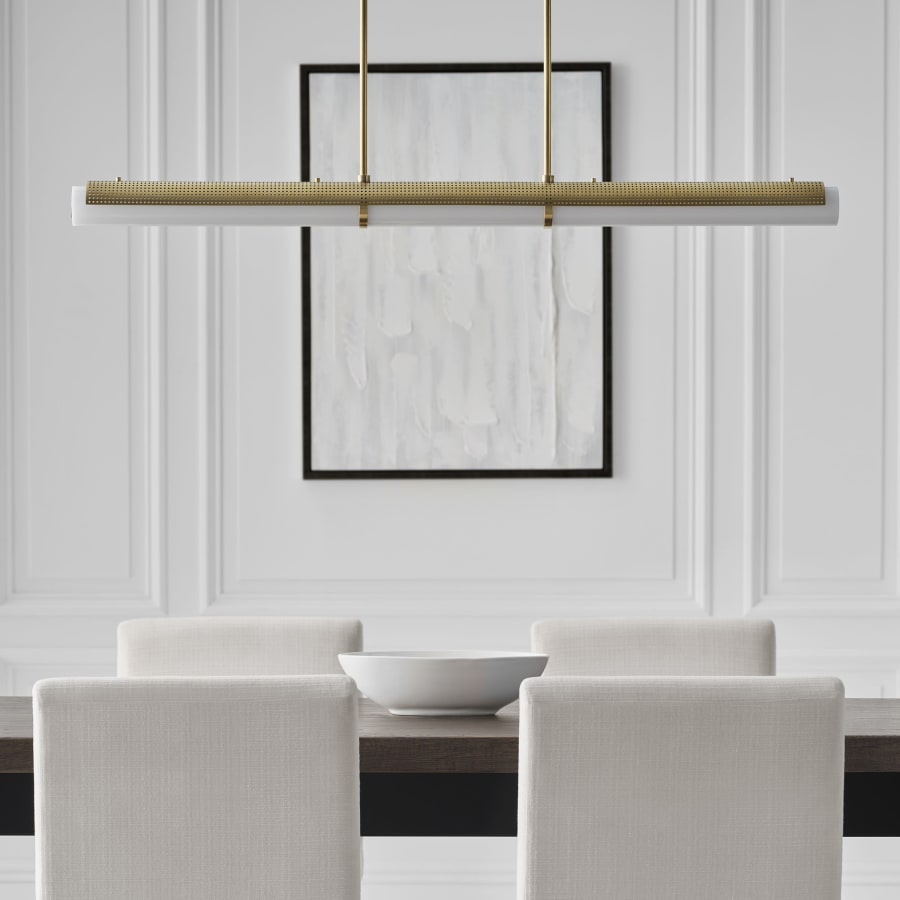 Visual Comfort Precision 50" Wide LED Linear Pendant