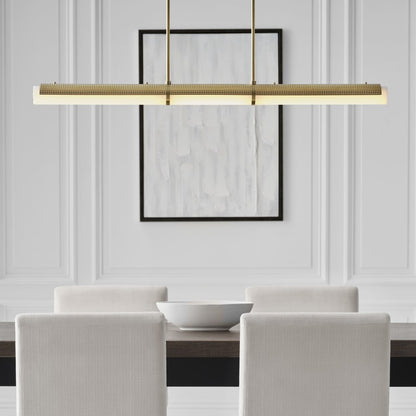 Visual Comfort Precision 50" Wide LED Linear Pendant
