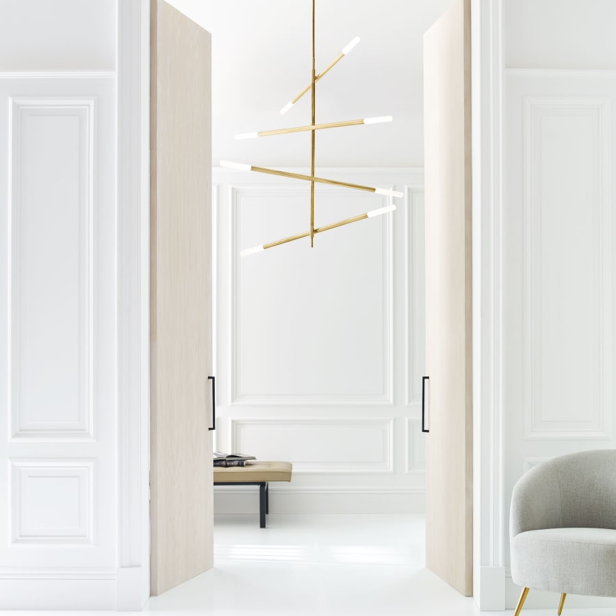 Visual Comfort Rousseau 48" Large Articulating Chandelier by Kelly Wearstler