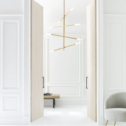 Visual Comfort Rousseau 48" Large Articulating Chandelier by Kelly Wearstler