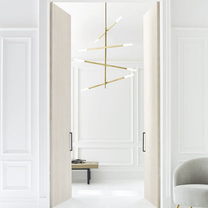 Visual Comfort Rousseau 48" Large Articulating Chandelier by Kelly Wearstler