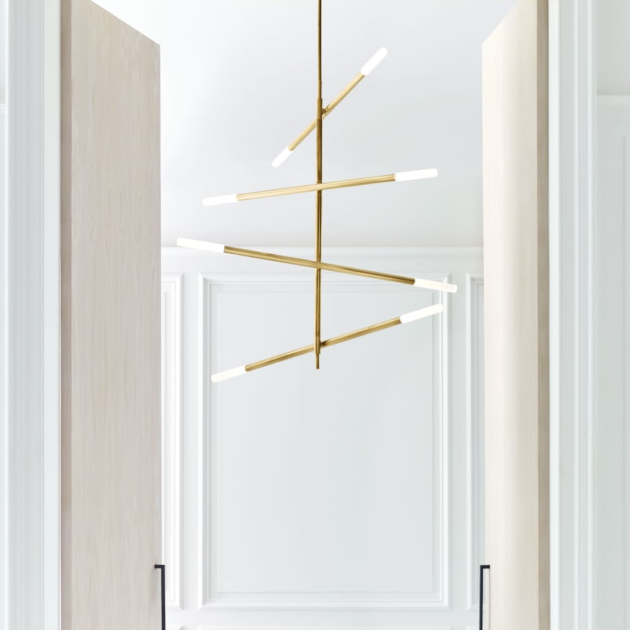 Visual Comfort Rousseau 48" Large Articulating Chandelier by Kelly Wearstler