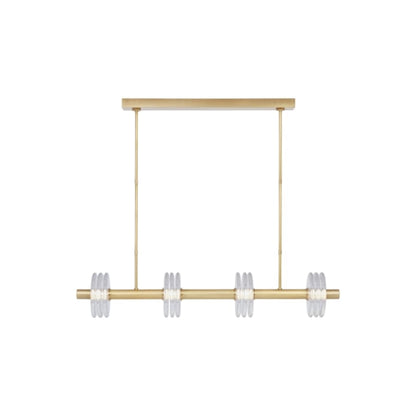 Visual Comfort Laurel 47" Wide Crystal Linear Chandelier