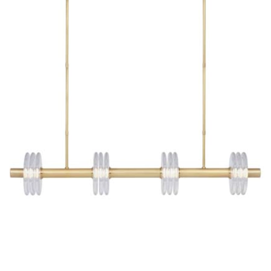 Visual Comfort Laurel 47" Wide Crystal Linear Chandelier