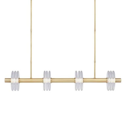 Visual Comfort Laurel 47" Wide Crystal Linear Chandelier