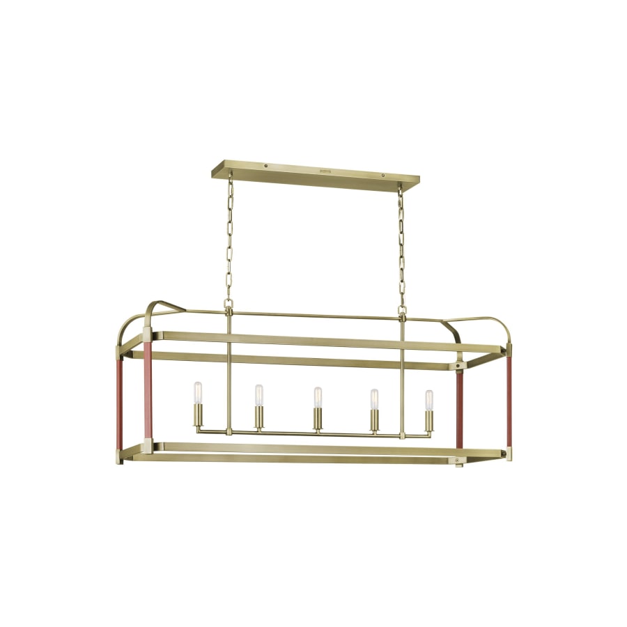 Visual Comfort Hadley 5 Light 49" Wide Linear Chandelier