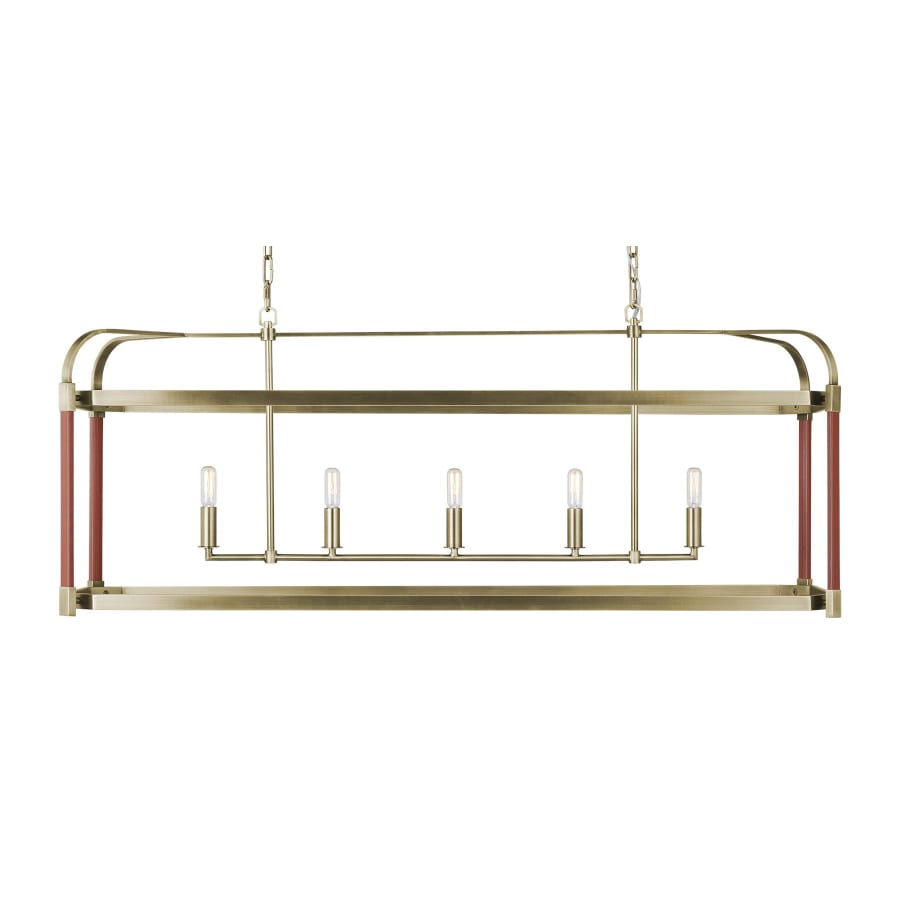 Visual Comfort Hadley 5 Light 49" Wide Linear Chandelier