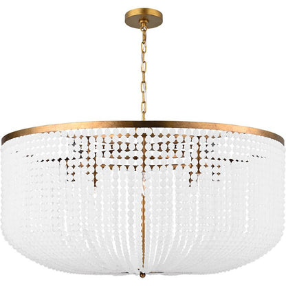 Visual Comfort Bellecour 8 Light 24" Wide Crystal Drum Chandelier