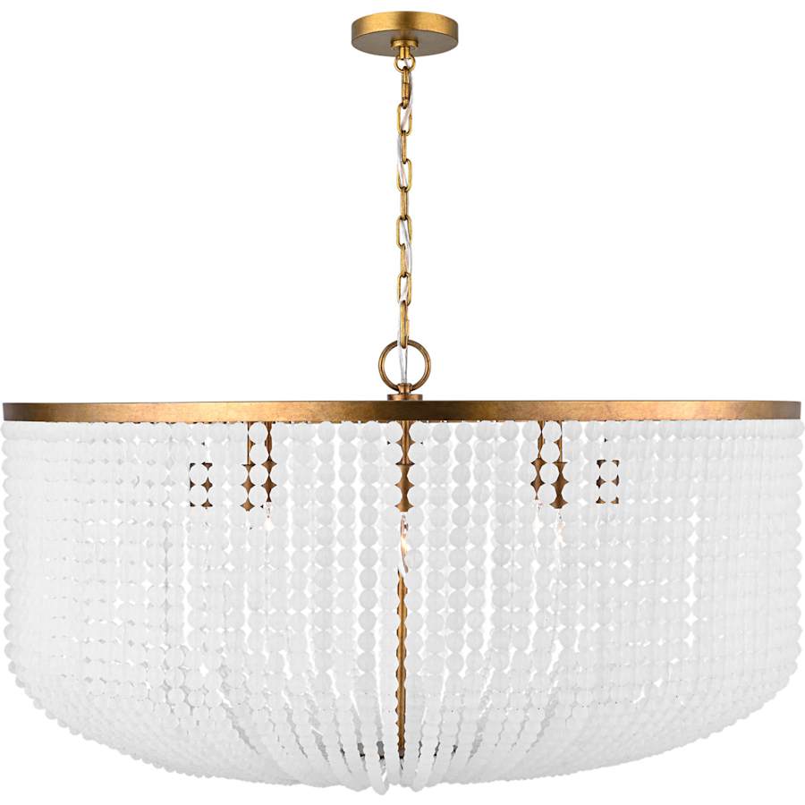 Visual Comfort Bellecour 8 Light 24" Wide Crystal Drum Chandelier