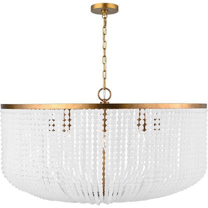Visual Comfort Bellecour 8 Light 24" Wide Crystal Drum Chandelier
