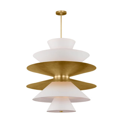Visual Comfort Chambord 16 Light 34" Wide Pendant with Paper Shades