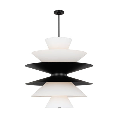 Visual Comfort Chambord 16 Light 34" Wide Pendant with Paper Shades