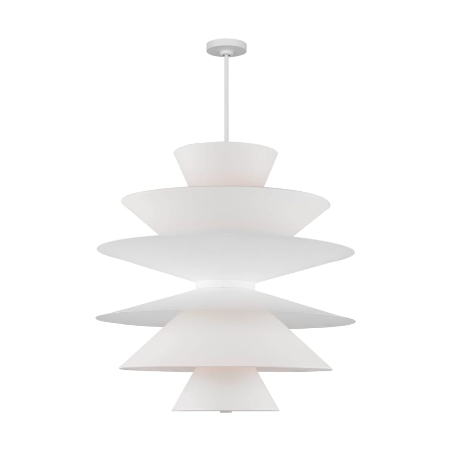 Visual Comfort Chambord 16 Light 34" Wide Pendant with Paper Shades
