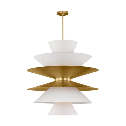 Visual Comfort Chambord 16 Light 34" Wide Pendant with Paper Shades