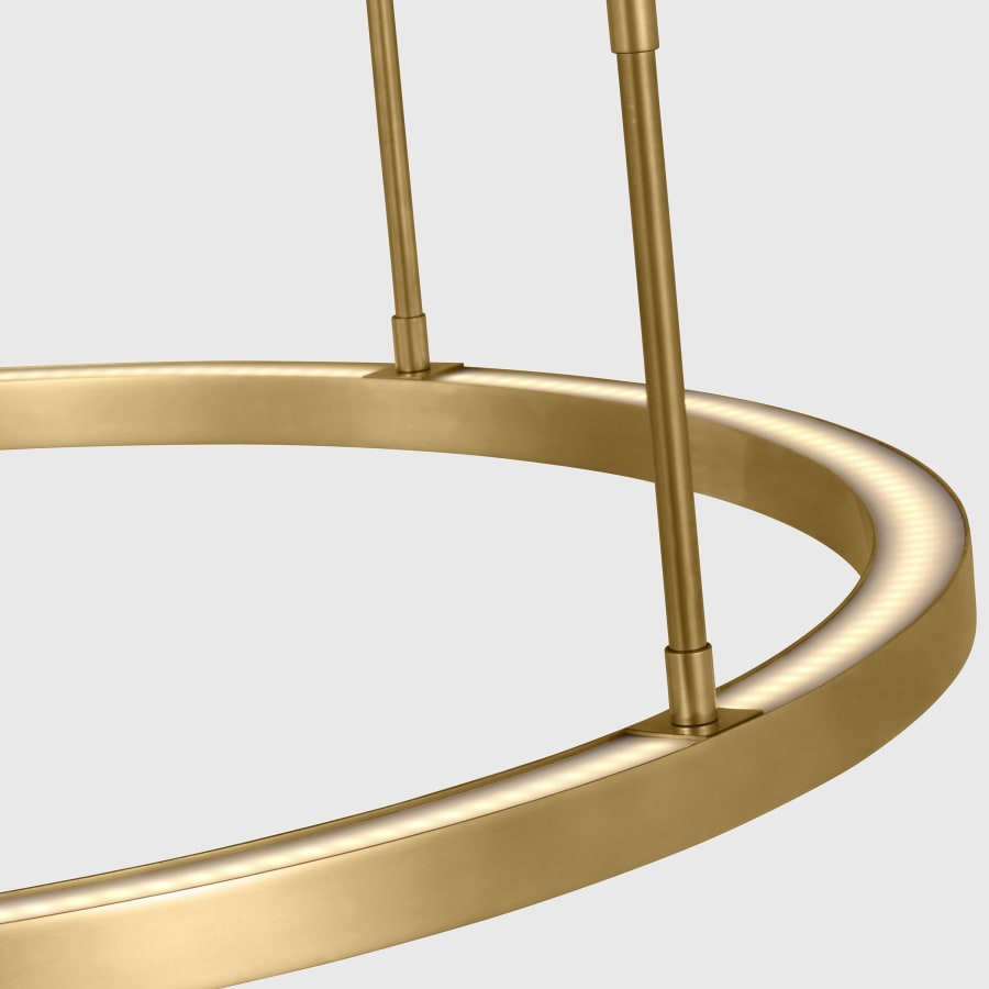 Visual Comfort Stagger 30" Wide Ring Chandelier