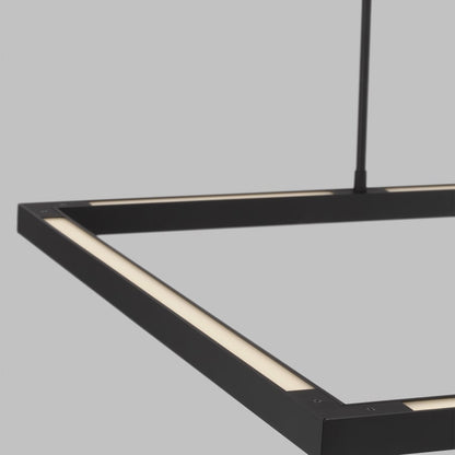 Visual Comfort Stagger 84" Wide Uplight Linear Chandelier