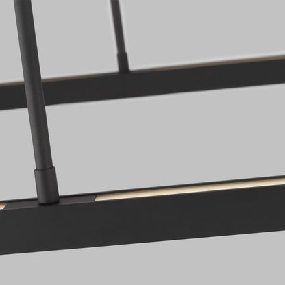 Visual Comfort Stagger 84" Wide Uplight Linear Chandelier