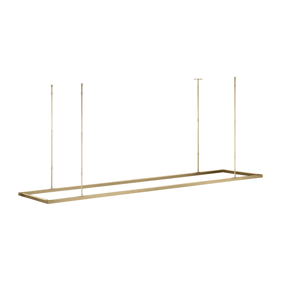 Visual Comfort Stagger 84" Wide Uplight Linear Chandelier