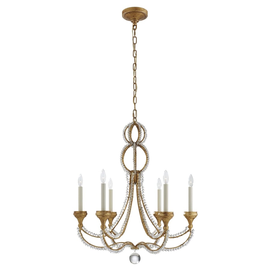 Visual Comfort Milan 29" Medium Chandelier with Crystal by Niermann Weeks