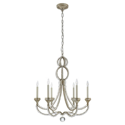 Visual Comfort Milan 29" Medium Chandelier with Crystal by Niermann Weeks