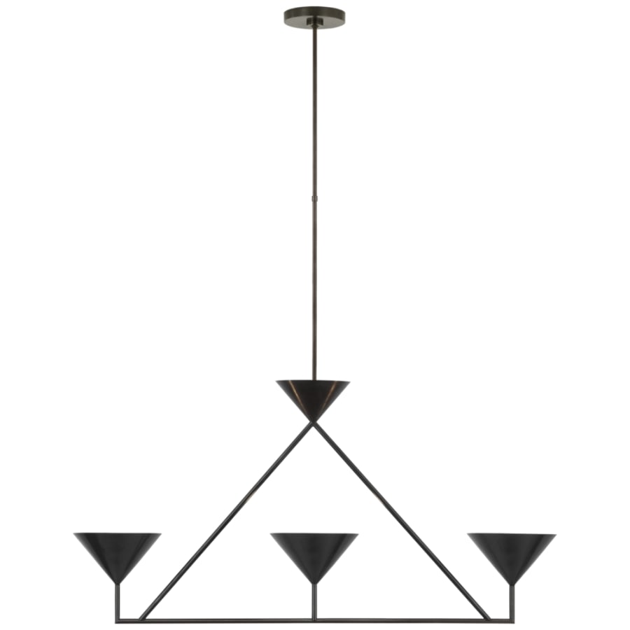 Visual Comfort Orsay 3 Light 44" Wide LED Linear Chandelier