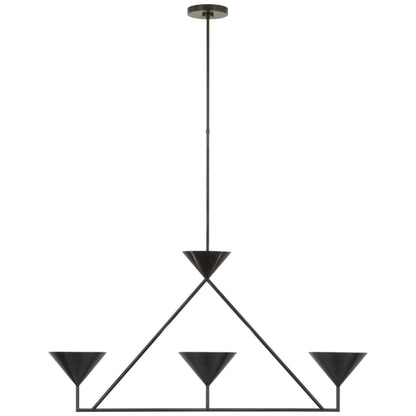 Visual Comfort Orsay 3 Light 44" Wide LED Linear Chandelier
